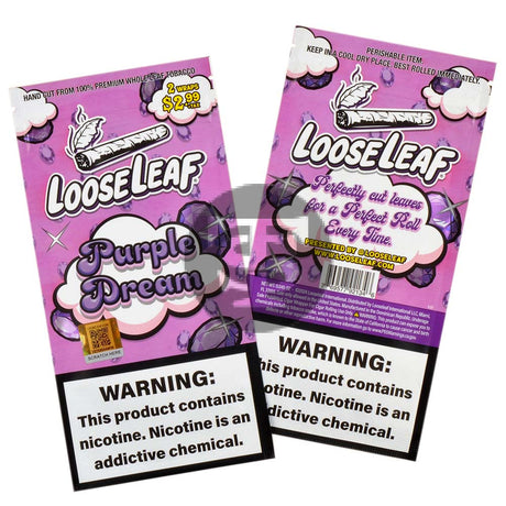 Loose Leaf Natural Wrap Purple Dream 20 packs of 2
