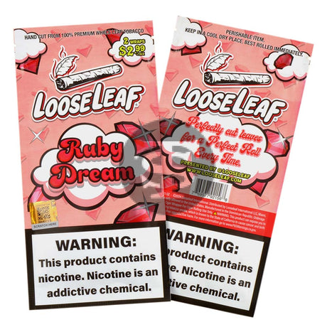Loose Leaf Natural Wrap Ruby Dream 20 packs of 2