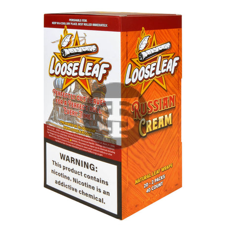 Loose Leaf Natural Wrap Russian Cream $2.99 20 packs of 2