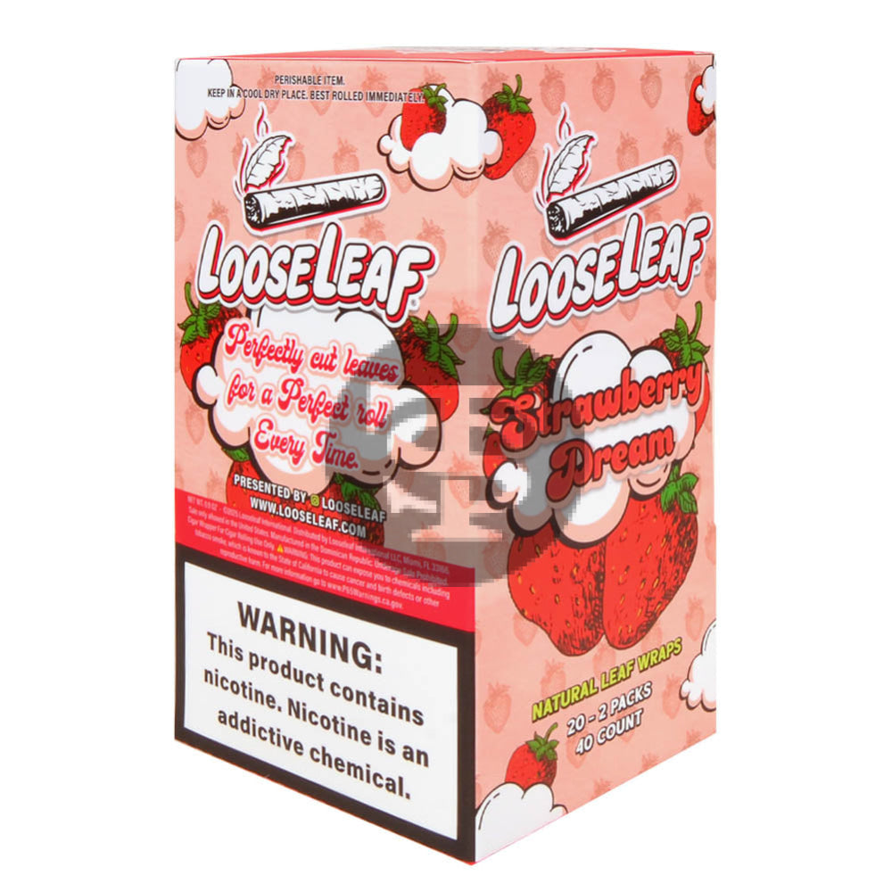 Loose Leaf Natural Wrap Strawberry Dream $2.99 20 packs of 2
