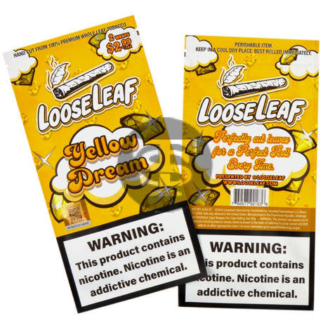 Loose Leaf Natural Wrap Yellow Dream 20 packs of 2