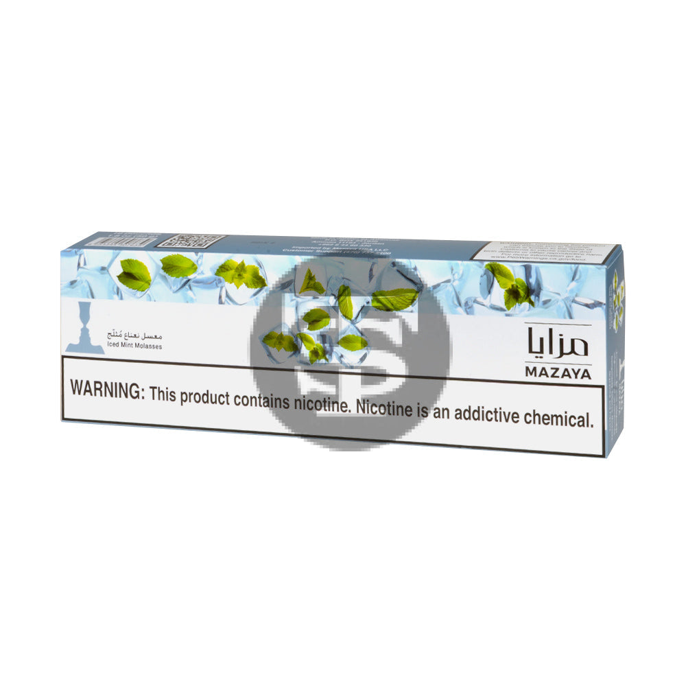 Mazaya Hookah Tobacco 10 Packs of 50g Iced Mint – Tobacco Stock