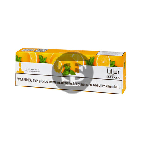 Mazaya Hookah Tobacco 10 Packs of 50g Lemon With Mint