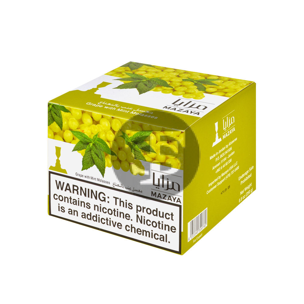 まやだんご Mazaya Hookah Tobacco 250g Grape With Mint – Tobacco Stock