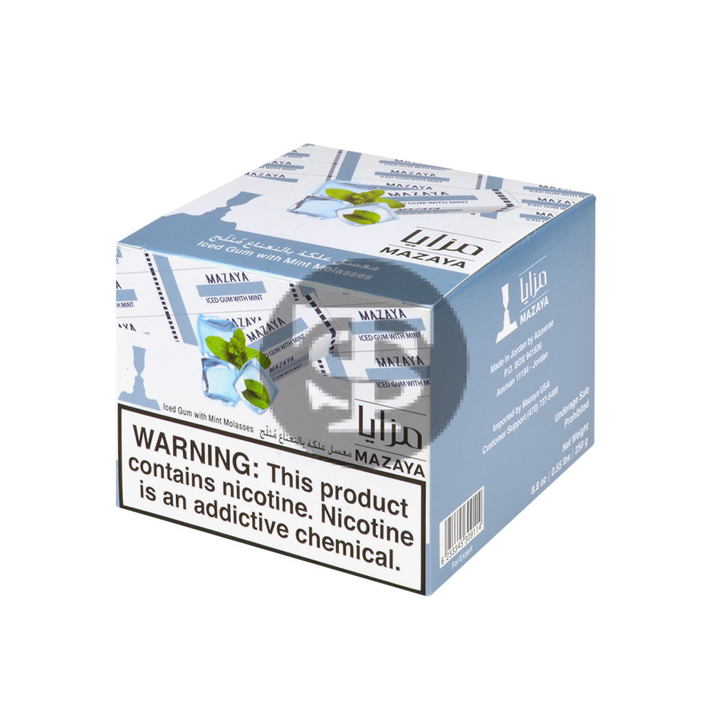 Mazaya Hookah Tobacco 250g Iced Gum With Mint – Tobacco Stock