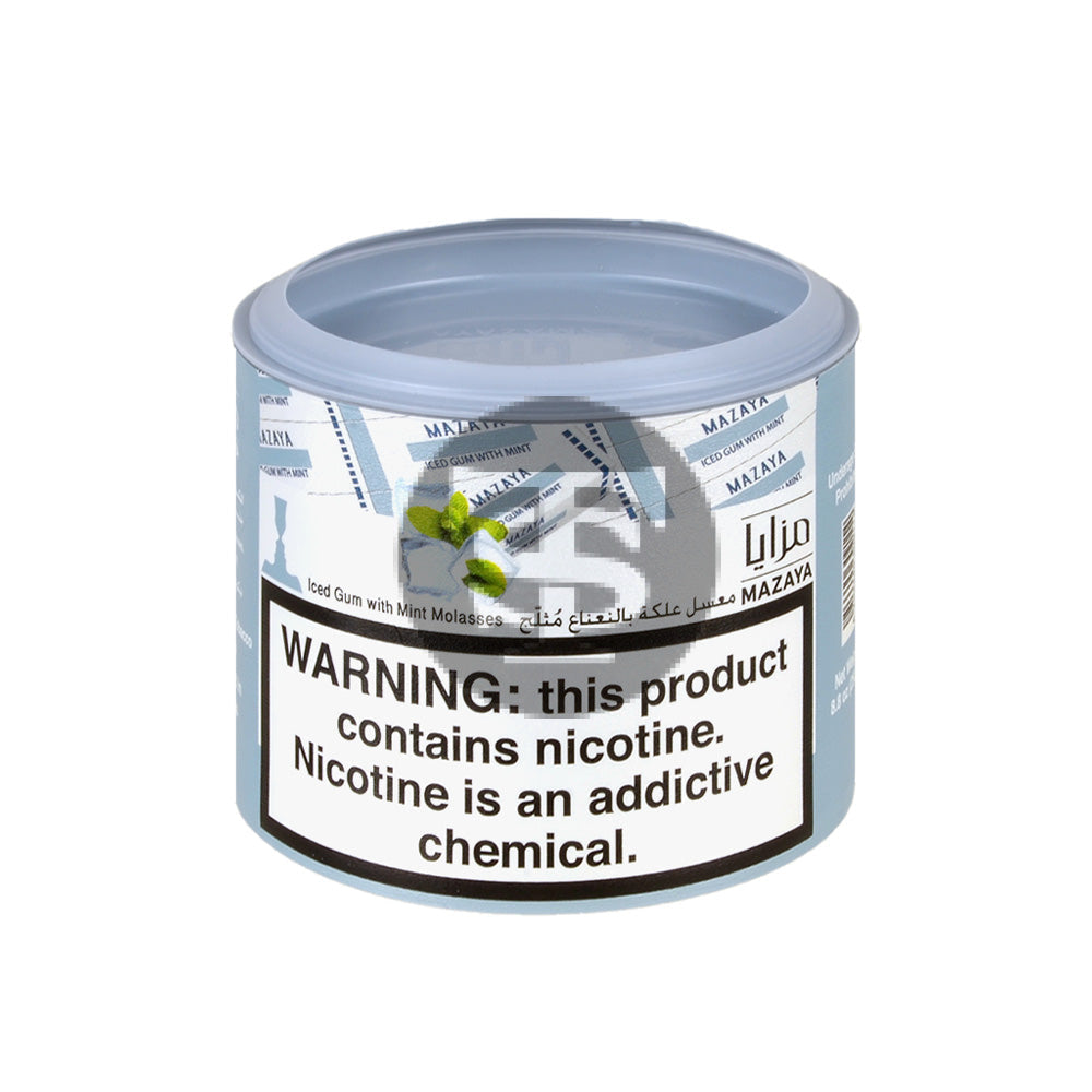 Mazaya Hookah Tobacco 250g Iced Gum With Mint – Tobacco Stock