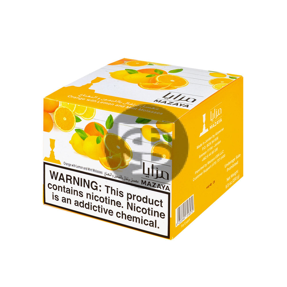 【masa❷】 Mazaya Hookah Tobacco 250g Orange With Lemon and Mint – Tobacco Stock