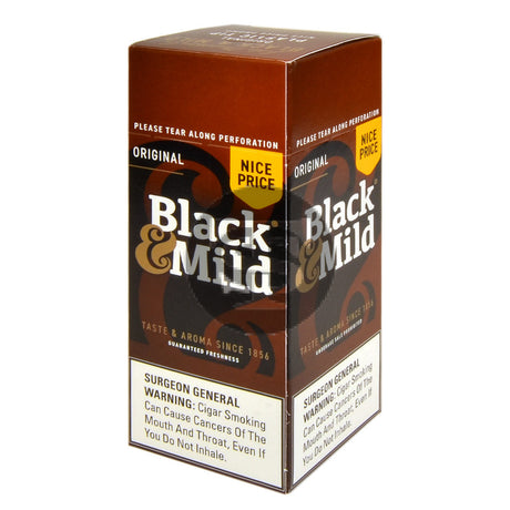 Middleton’s Black & Mild Nice Price Original Plastic Tip Box of 25 Cigars