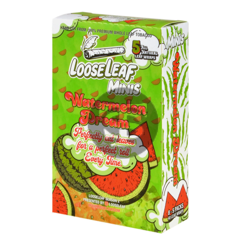 Mini Loose Leaf Watermelon Dream wraps 8 packs of 5