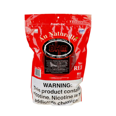 OHM Au Naturalle Red 16oz pipe tobacco