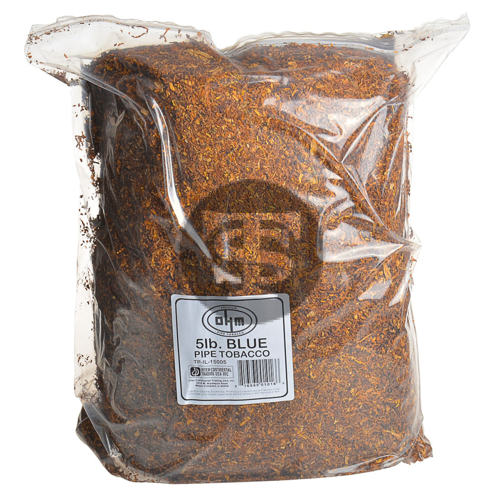 5 lb bag of cigarette tobacco OHM Blue Pipe Lb. – Tobacco Stock Good Stuff Natural Pipe Tobacco