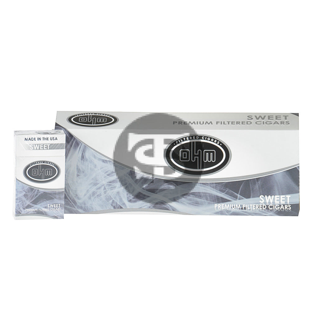 OHM Sweet Filtered Cigars 10 Packs of 20 1