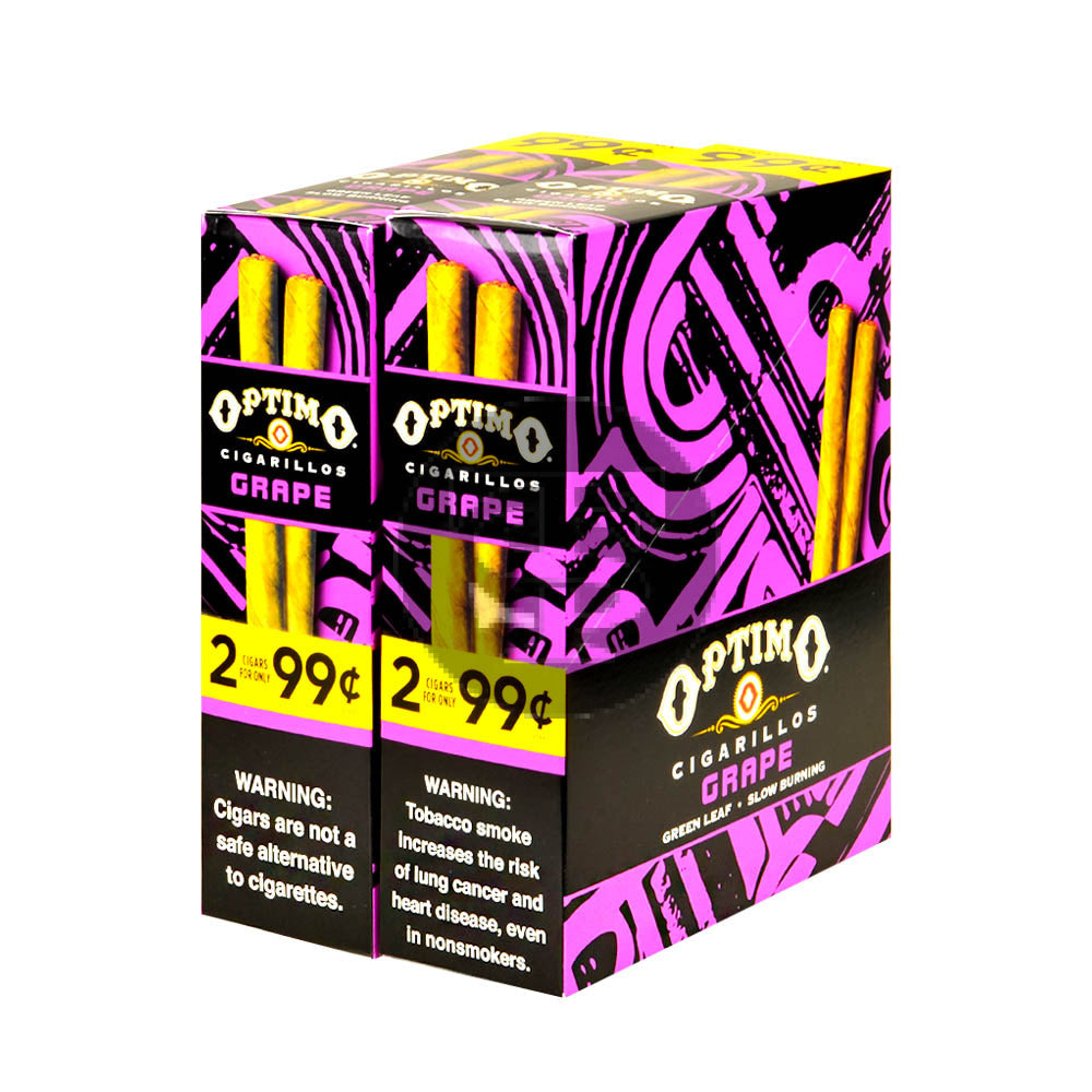 Optimo 2 for 99¢ Cigarillos 30 Pouches of 2 Grape – Tobacco Stock