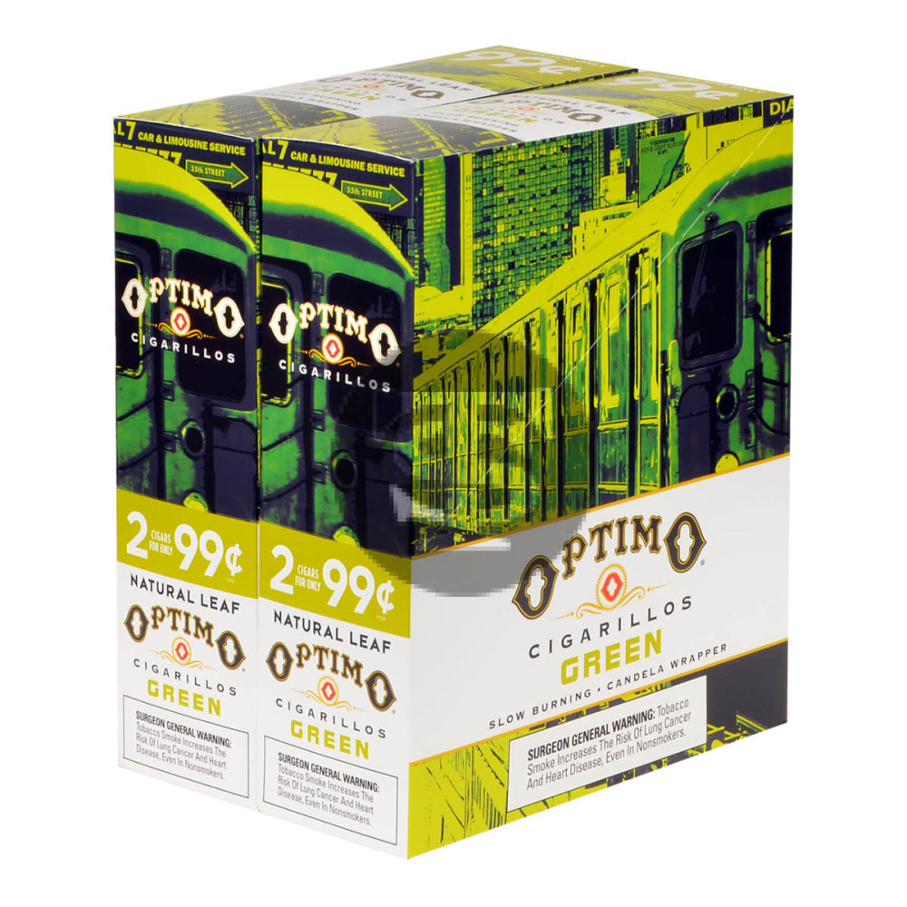 Optimo 2 for 99¢ Cigarillos 30 Pouches of 2 Green 1