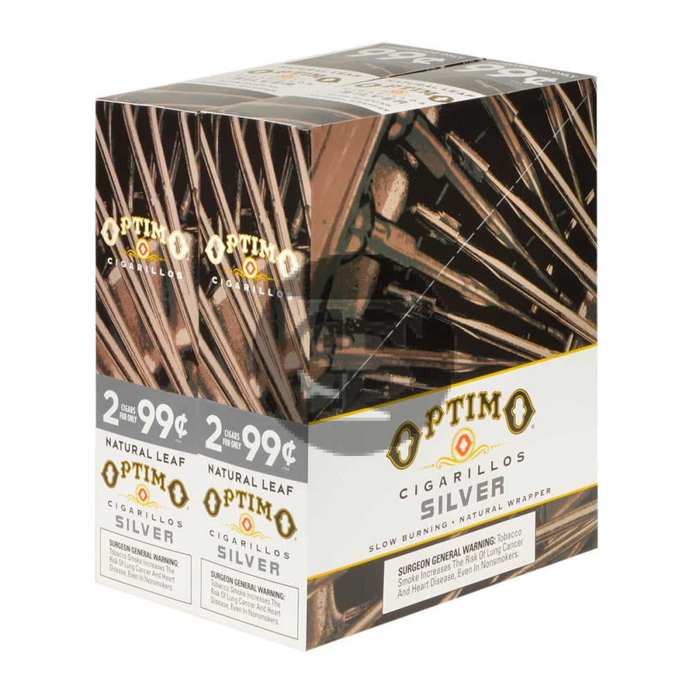 Optimo 2 for 99¢ Cigarillos 30 Pouches of 2 Silver 3