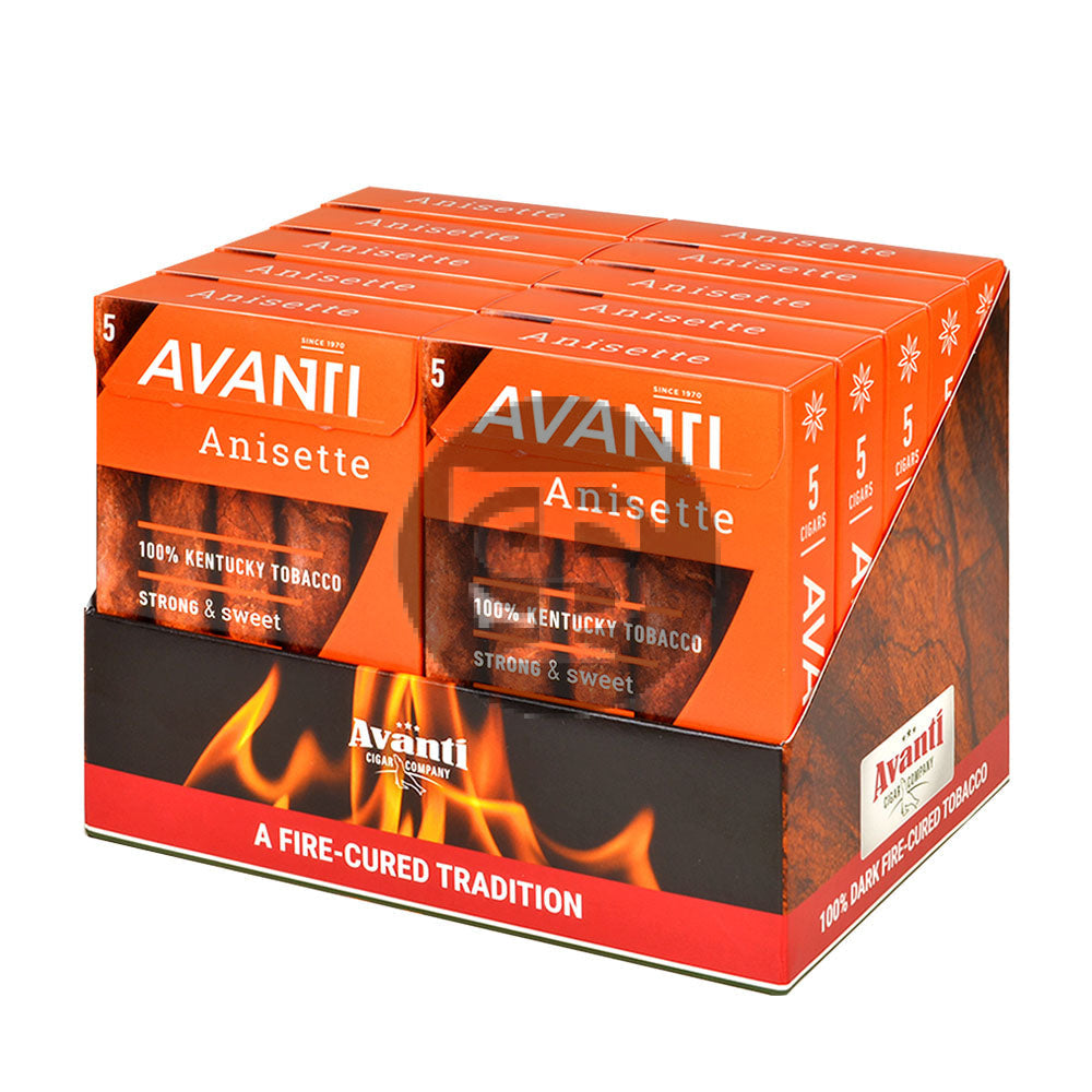Parodi Avanti Anisette Cigars 10 Packs of 5 – Tobacco Stock