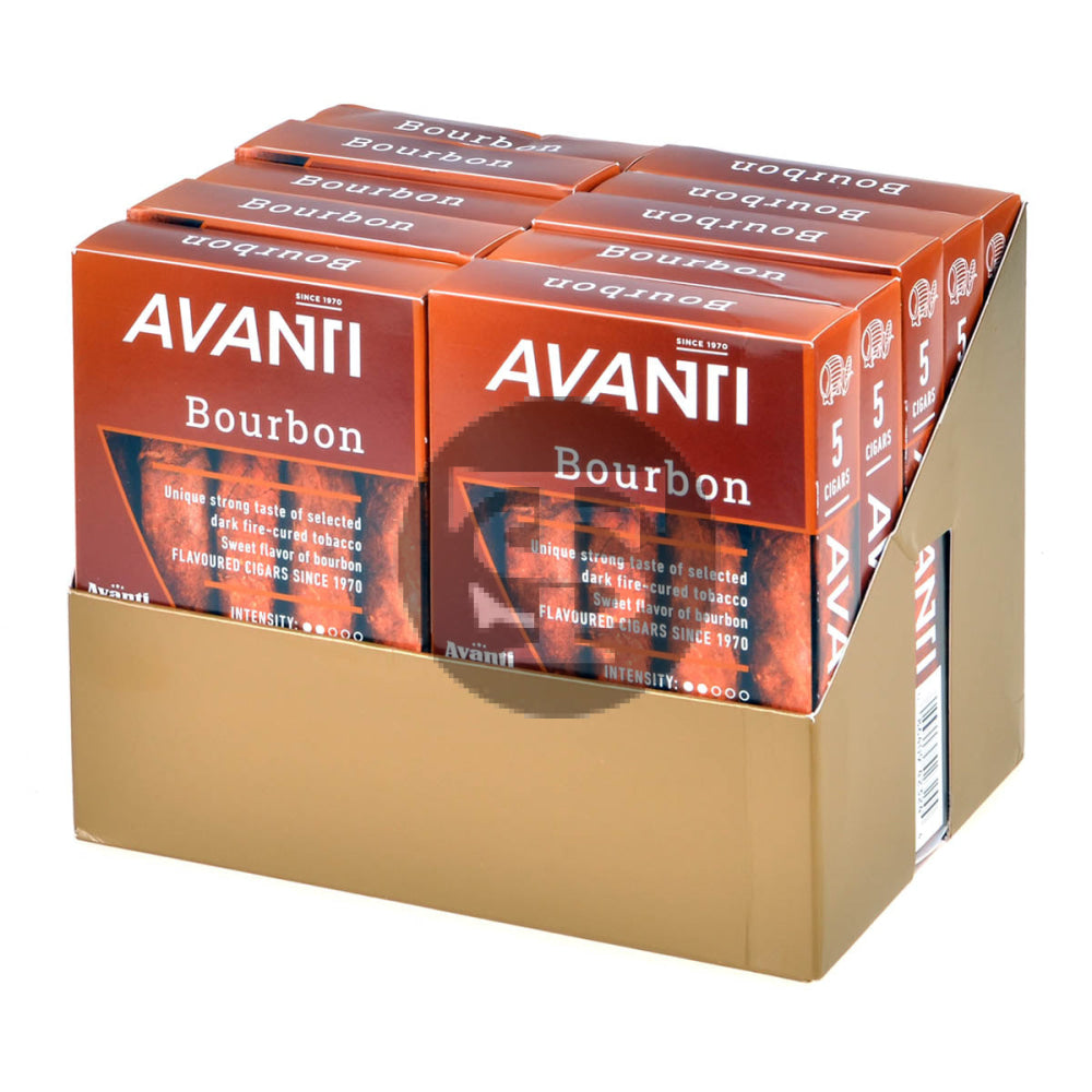Parodi Avanti Bourbon Flavored Cigars 10 Packs of 5 1