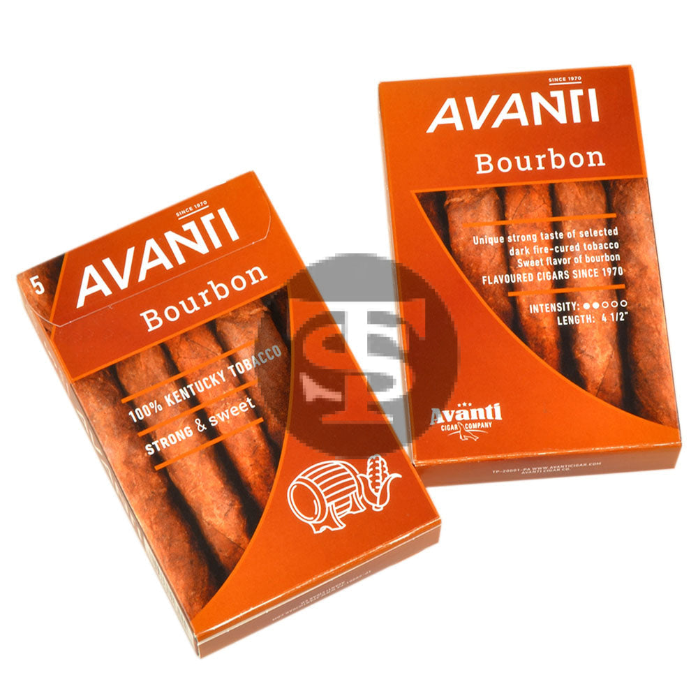 Parodi Avanti Bourbon Flavored Cigars 10 Packs of 5
