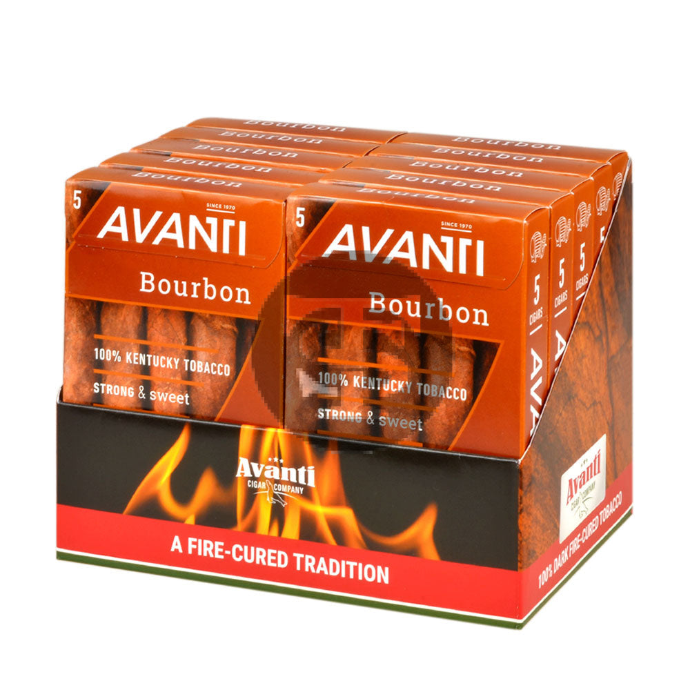 Parodi Avanti Bourbon Flavored Cigars 10 Packs of 5