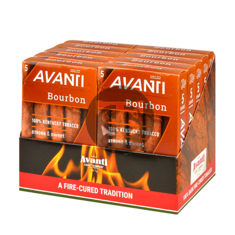 Parodi Avanti Bourbon Flavored Cigars 10 Packs of 5