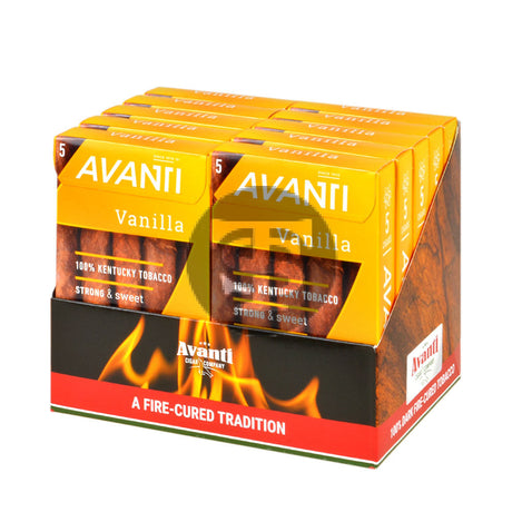 Parodi Avanti Vanilla Flavored Cigars 10 Packs of 5