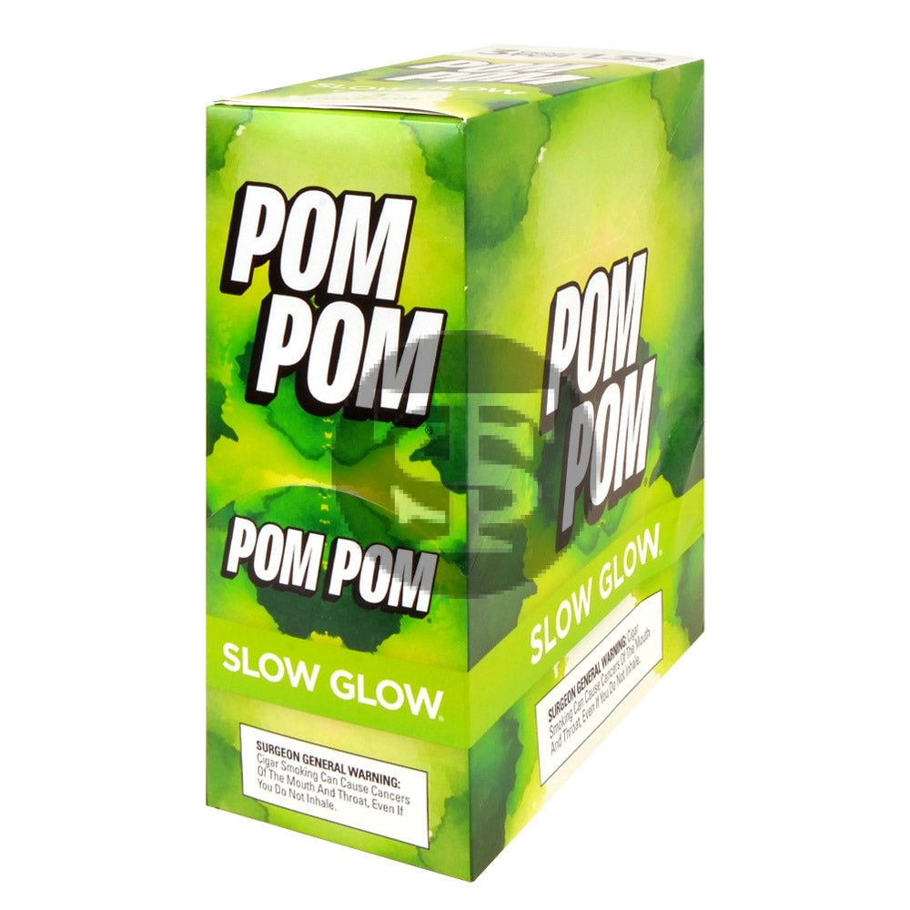 Pom Pom Cigarillos $1.39 Pre Priced 15 Packs of 3 Cigars Slow Glow