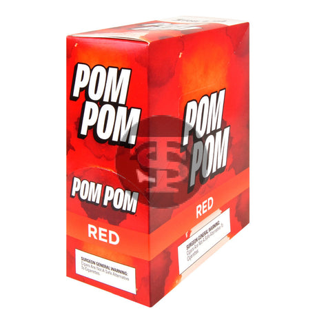 Pom Pom Cigarillos $1.39 Pre Priced 15 Packs of 3 Cigars Sweet(Red)