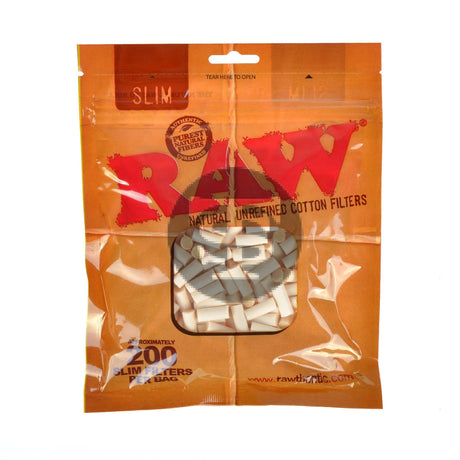 RAW Cotton Filters Slim Pack of 200 1