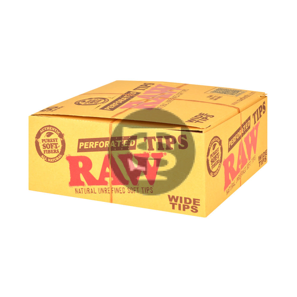 RAW Hеmp & Cotton Wide Perforated Filter Tips Pack of 50 2