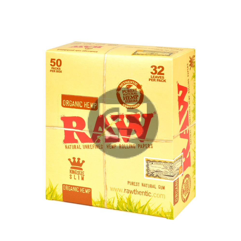 RAW Organic King Size Slim Pack of 50 1