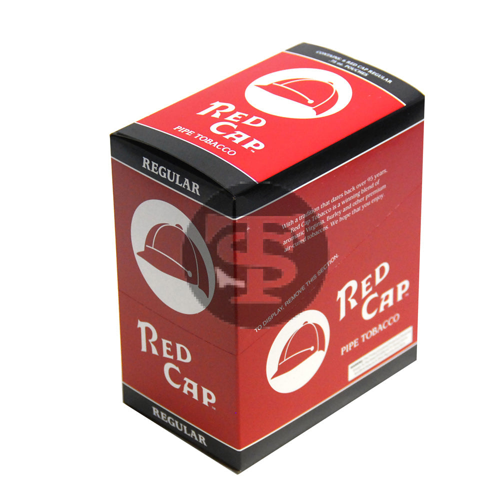 Red Cap Regular Pipe Tobacco 6 Pouches of 0.75 oz. 1
