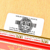 Romeo Y Julieta 1875 Cigarros Tres box of 15
