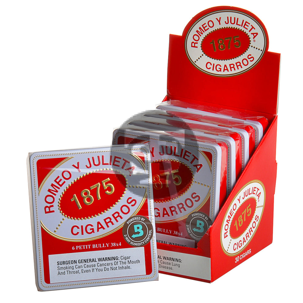 Romeo Y Julieta 1875 Petite Bully Cigars 5 Tins of 6 – Tobacco Stock