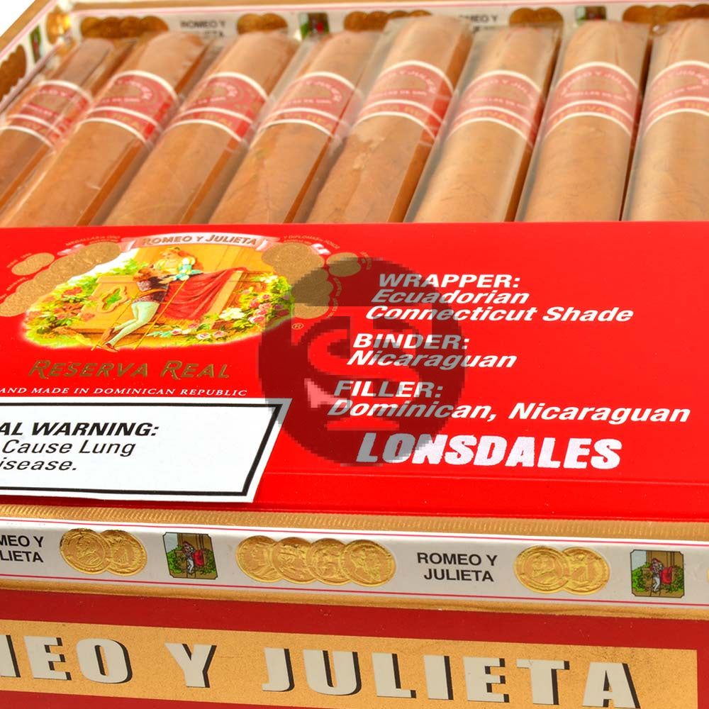 Romeo Y Julieta Reserva Real Lonsdales Cigars Box of 25