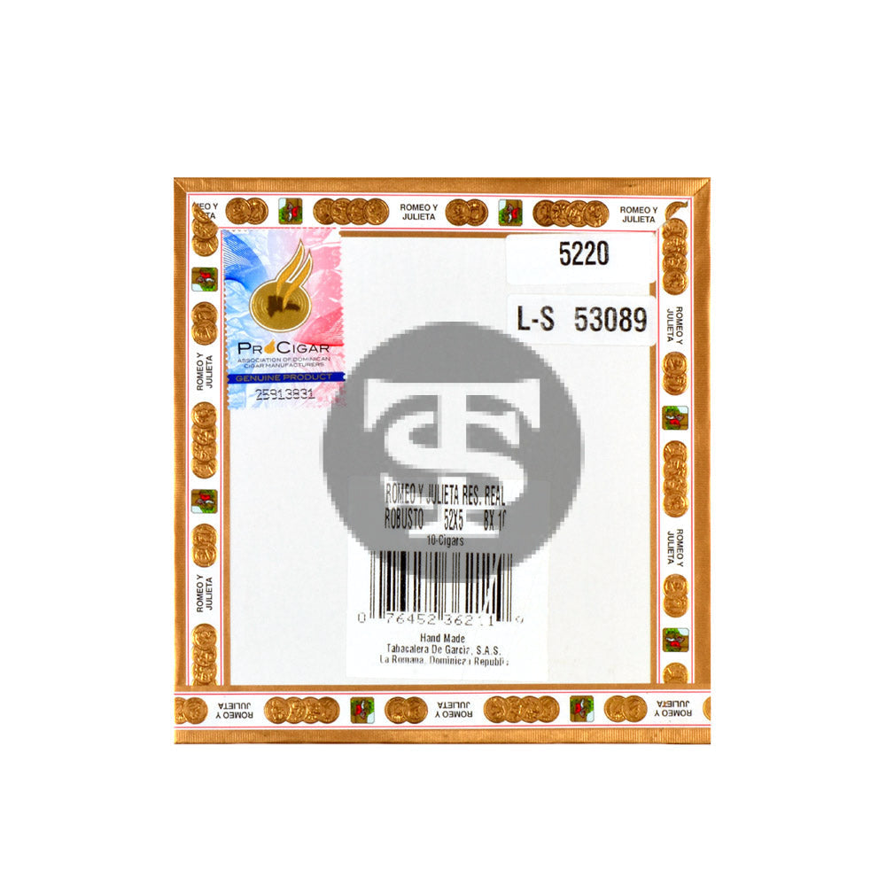 Romeo Y Julieta Reserva Real Robusto Cigars Box of 10 3