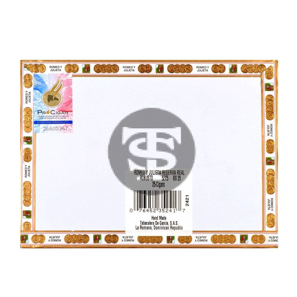 Romeo Y Julieta Reserva Real Robusto Cigars Box of 25 3