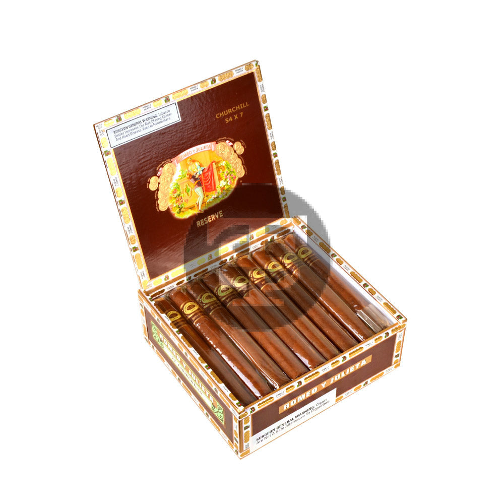 Romeo Y Julieta Reserve Habano Churchills Cigars Box of 27 4
