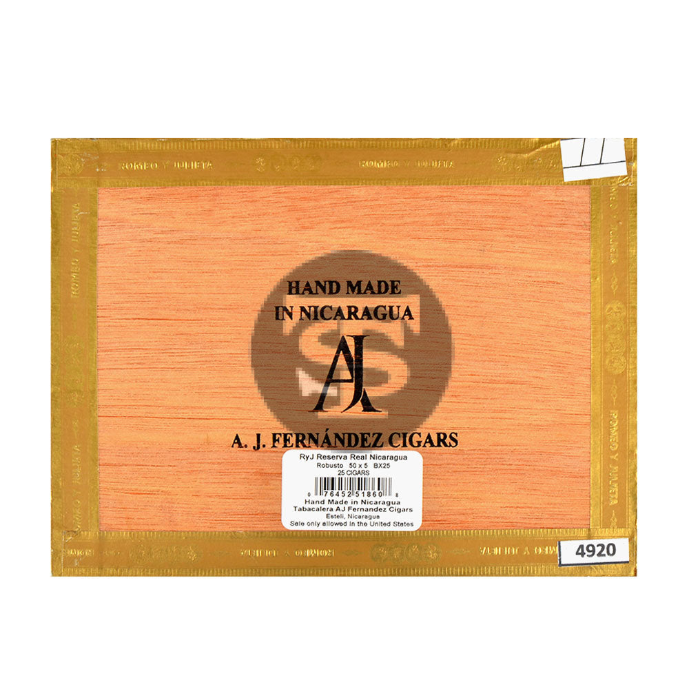Romeo Y Julieta Reserve Real Robusto Nicaragua 10 count box