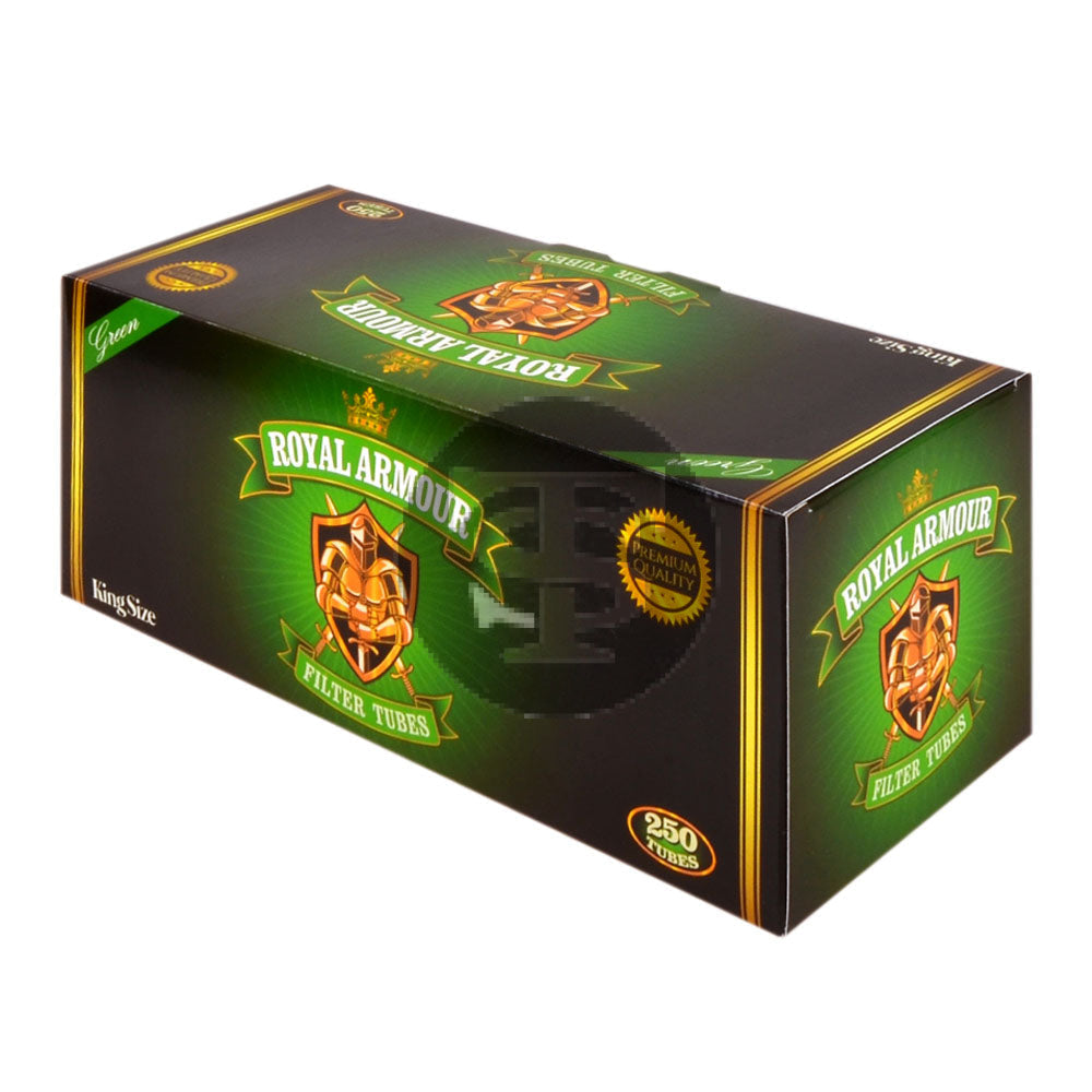 Royal Armour Filter Tubes King Size Green 1 Carton of 250