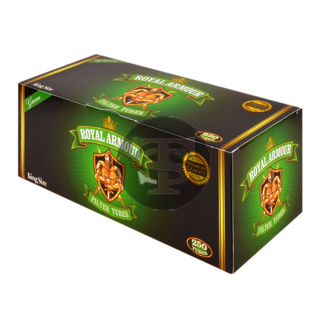 Royal Armour Filter Tubes King Size Green 1 Carton of 250