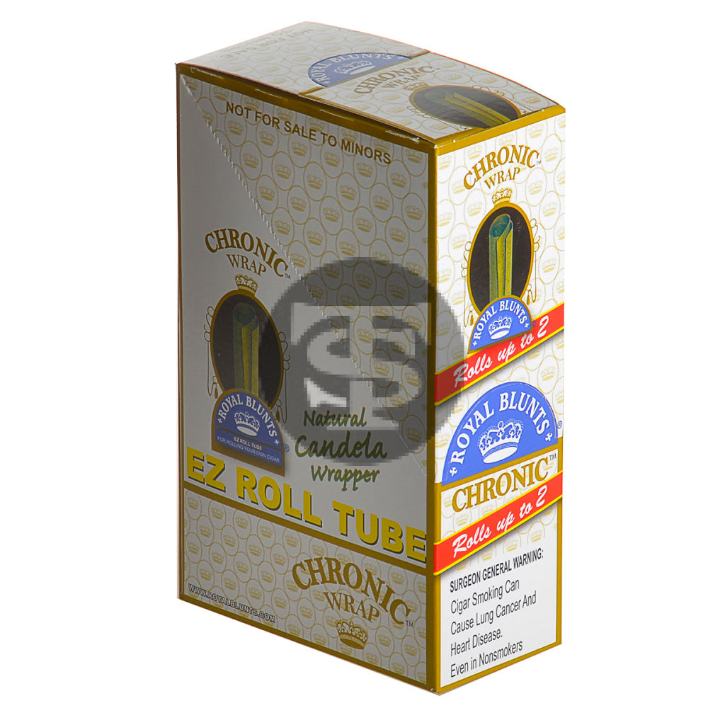 Royal Blunts EZ Roll CHRONIC Wraps 25 Pouches – Tobacco Stock