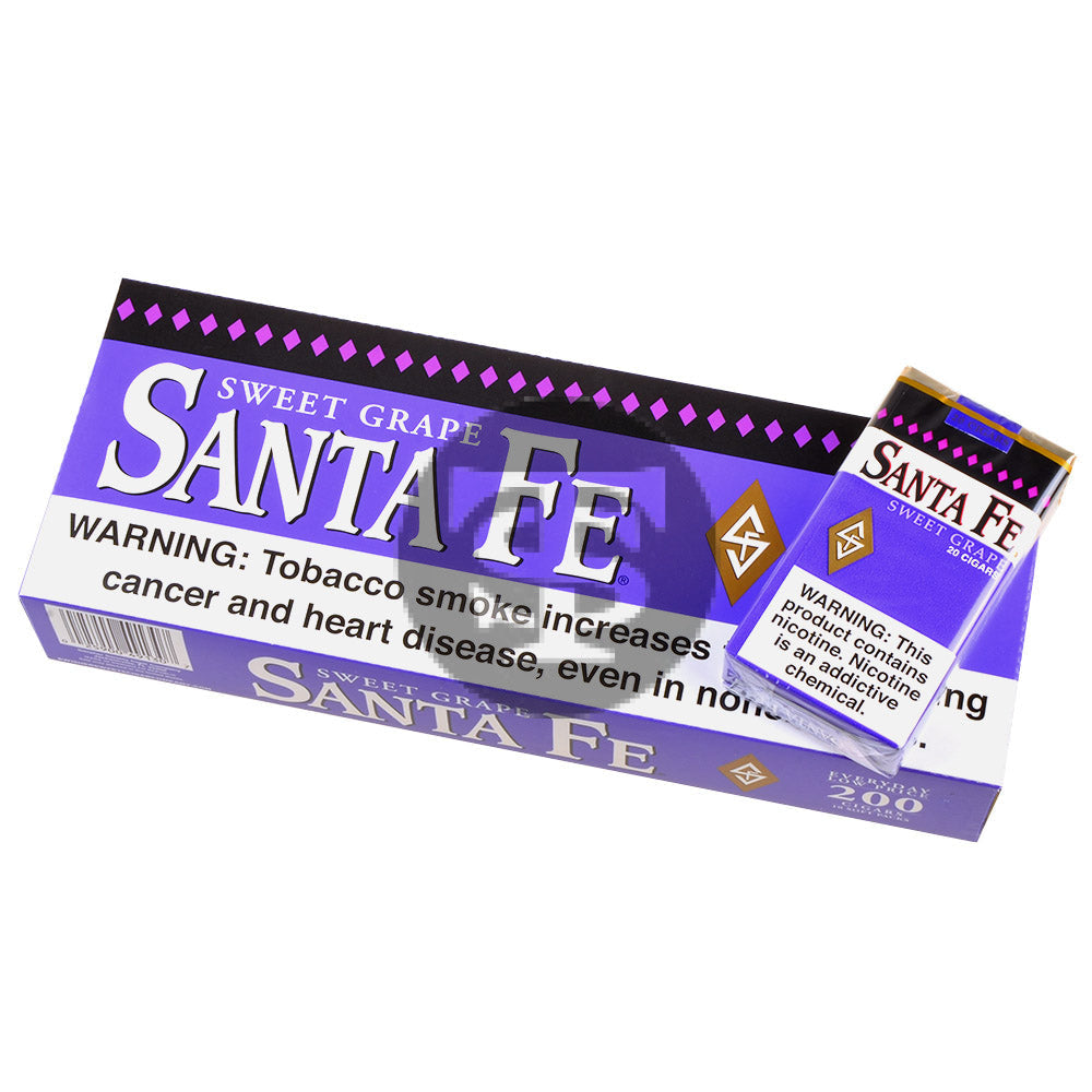 Santa Fe Grape Filtered Cigars 10 Packs of 20