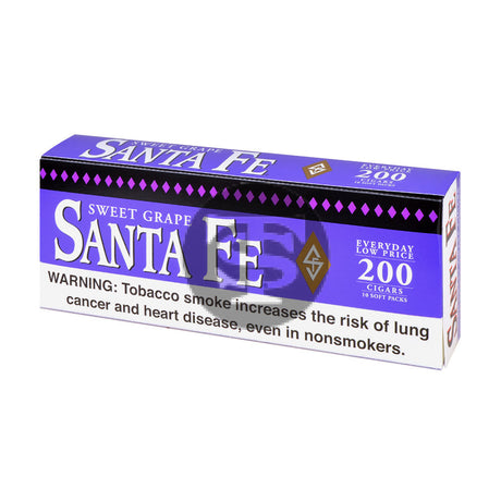 Santa Fe Grape Filtered Cigars 10 Packs of 20