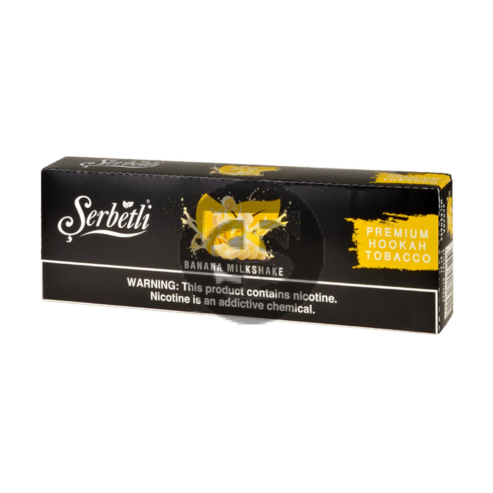 Serbetli Premium Hookah Tobacco 10 packs of 50g Banana Milkshake 1