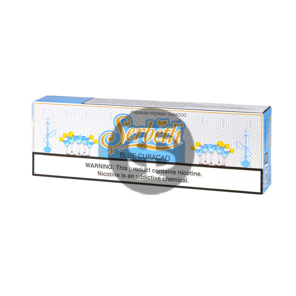 Serbetli Premium Hookah Tobacco 10 packs of 50g Blue Curacao 2