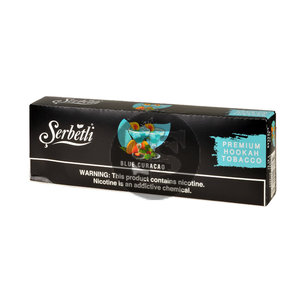 Serbetli Premium Hookah Tobacco 10 packs of 50g Blue Curacao 1