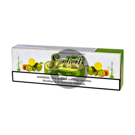 Serbetli Premium Hookah Tobacco 10 packs of 50g Green Mix 2