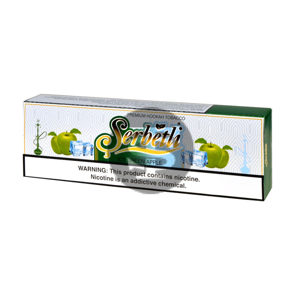 Serbetli Premium Hookah Tobacco 10 packs of 50g Ice Green Apple 2
