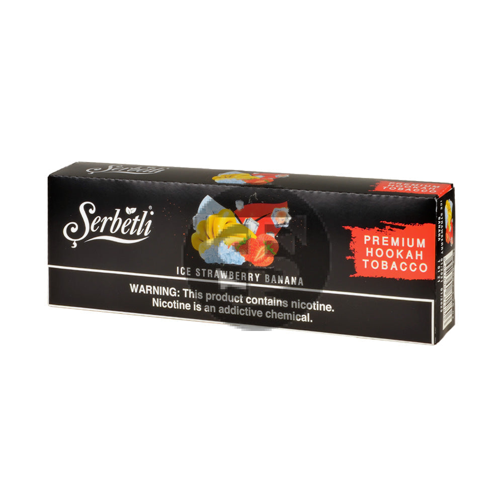 Serbetli Premium Hookah Tobacco 10 packs of 50g Ice Strawberry Banana 1