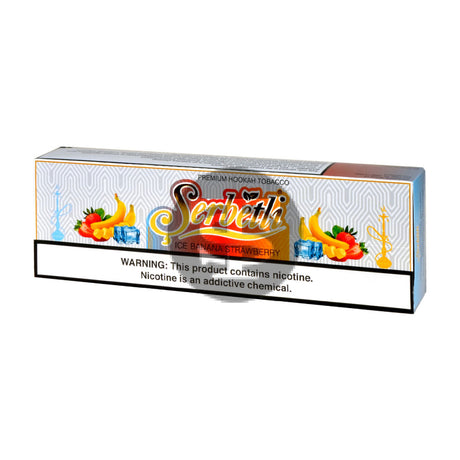 Serbetli Premium Hookah Tobacco 10 packs of 50g Ice Strawberry Banana 2